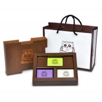 貓頭鷹森林系列-優質手工皂-3入裝禮盒